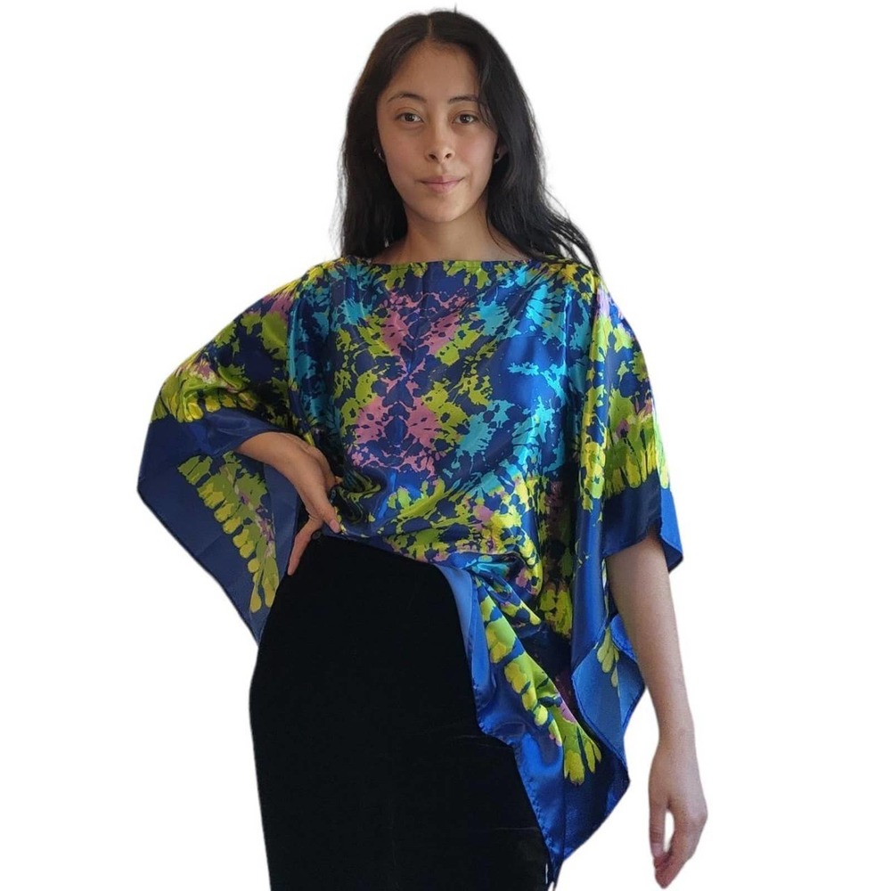 Curations Flowy Colorful Blouse